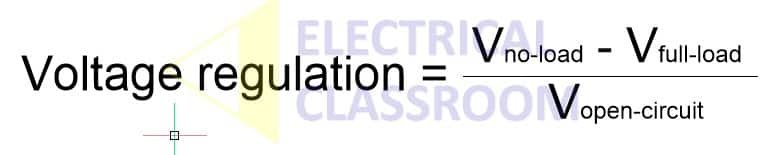 Voltage-regulation-formula | Electrical Classroom